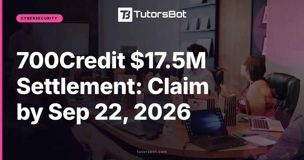 700Credit $17.5M Settlement: Claim by Sep 22, 2026