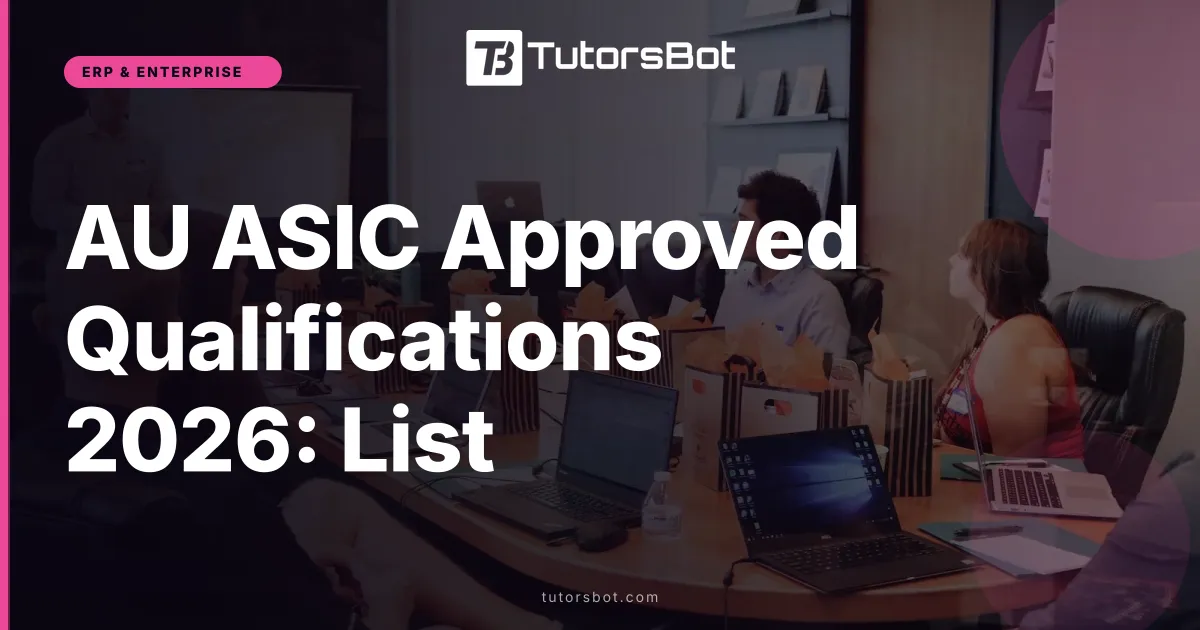 AU ASIC Approved Qualifications 2026: List