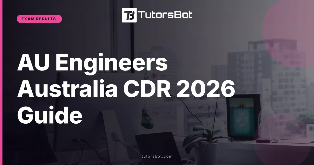 AU Engineers Australia CDR 2026 Guide