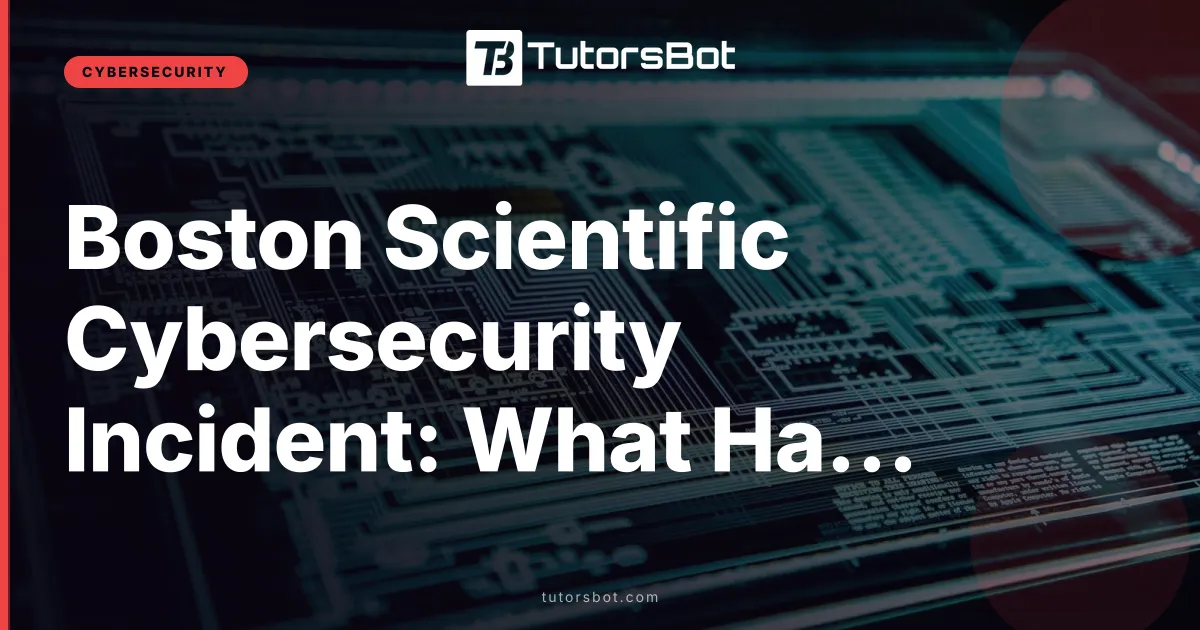 Boston Scientific Cybersecurity Incident: What Happened