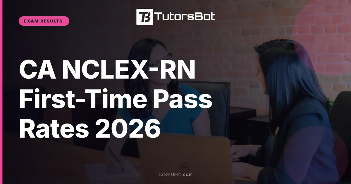 CA NCLEX-RN First-Time Pass Rates 2026
