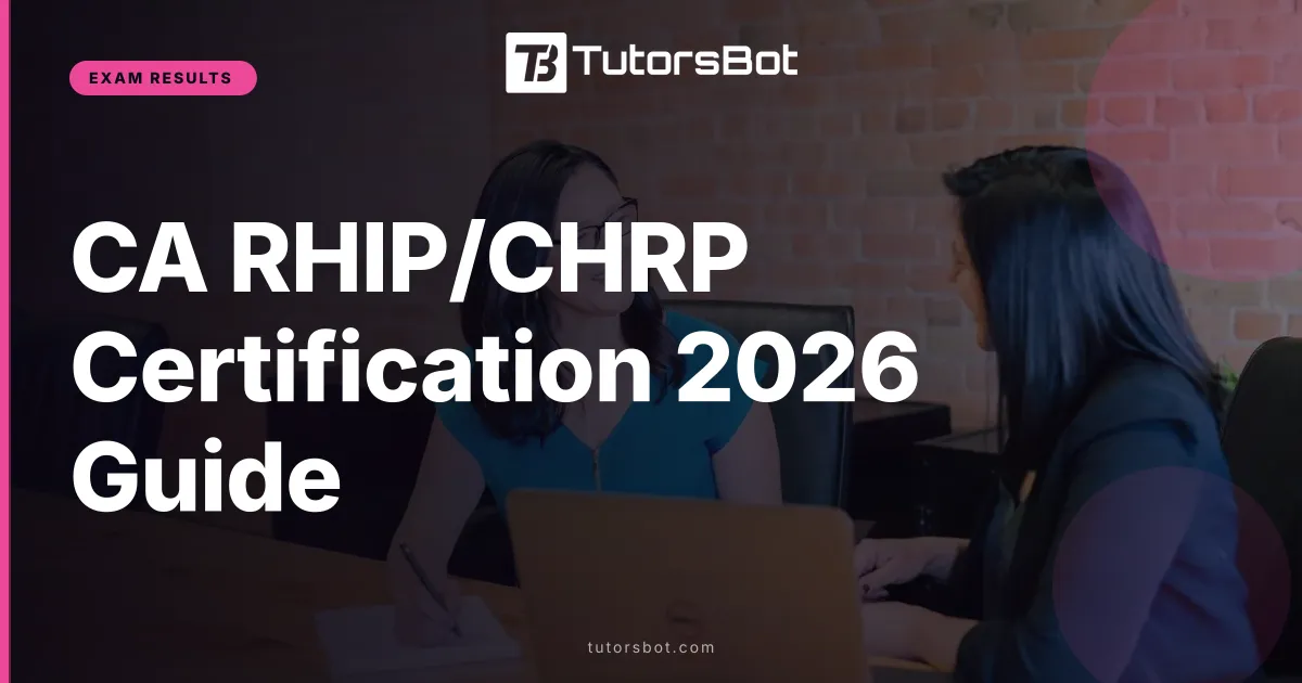 CA RHIP/CHRP Certification 2026 Guide