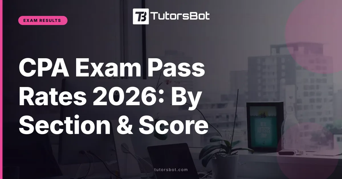 CPA Exam Pass Rates 2026: By Section & Score