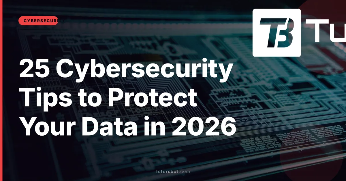 25 Cybersecurity Tips to Protect Your Data in 2026