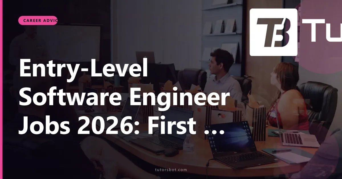 Entry-Level Software Engineer Jobs 2026: First Role Guide