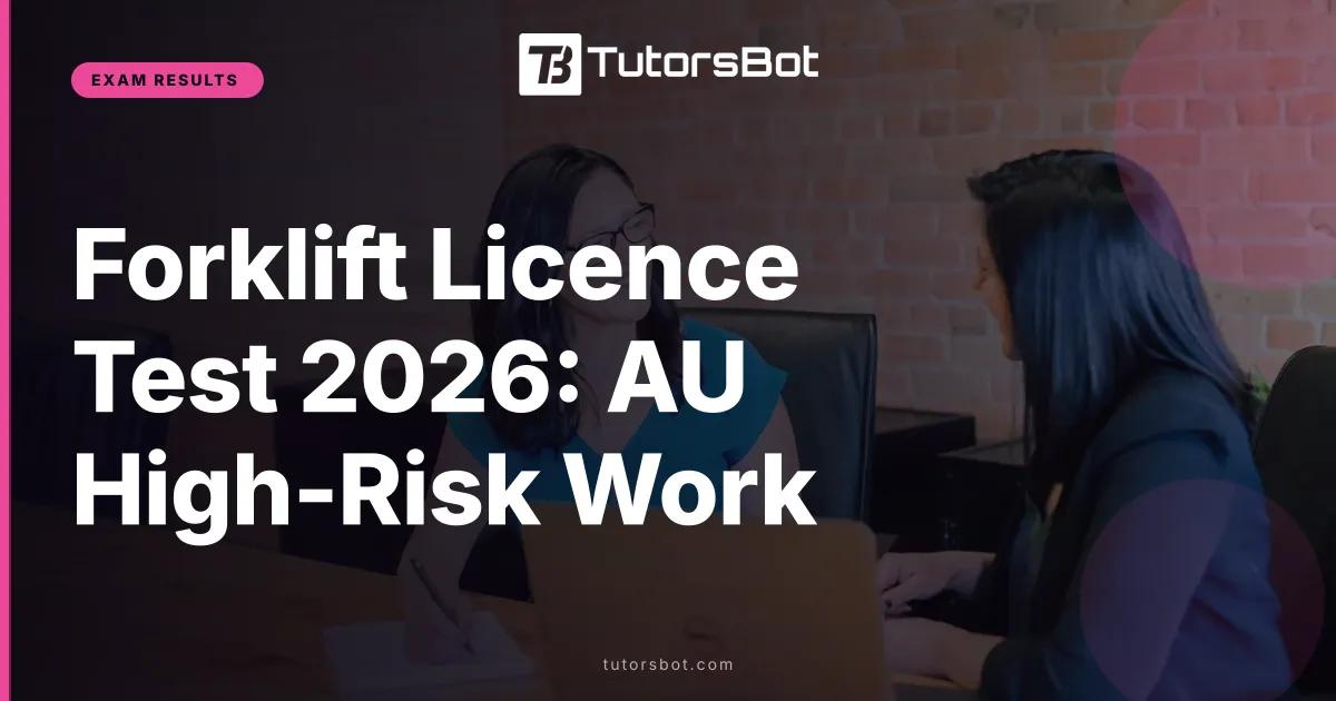 Forklift Licence Test 2026: AU High-Risk Work