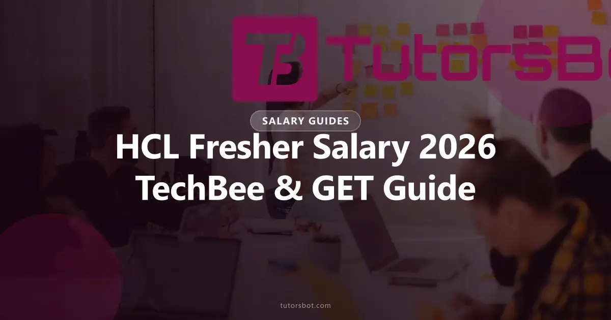 HCL Fresher Salary 2026: GET & TechBee Programme