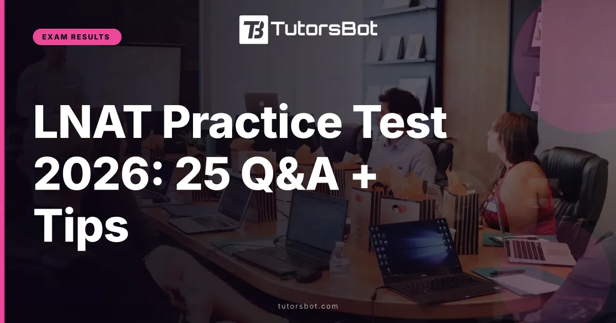 LNAT Practice Test 2026: 25 Q&A + Tips