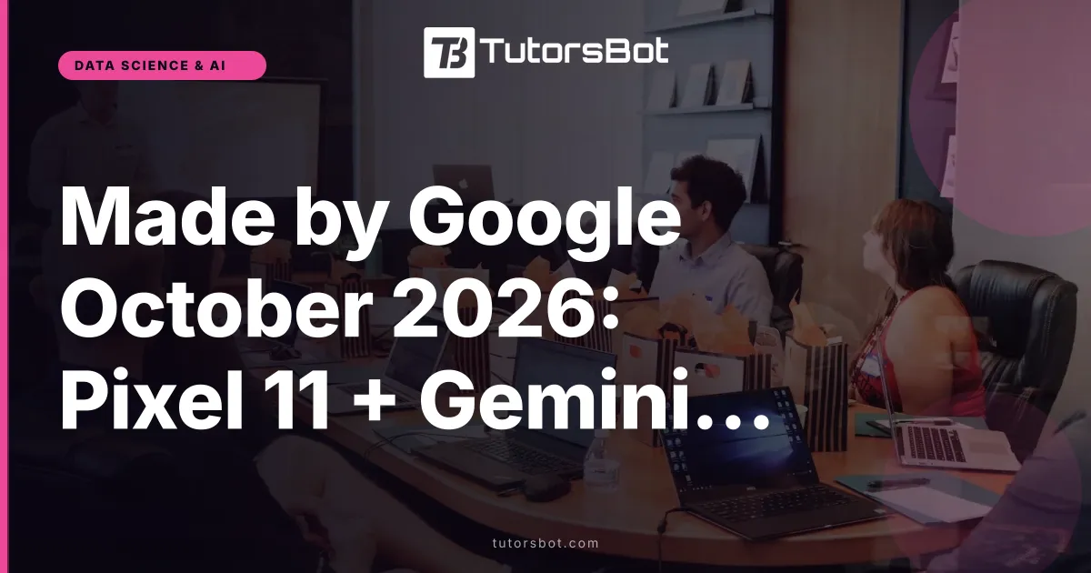 Made by Google October 2026: Pixel 11 + Gemini Spark 2 Preview