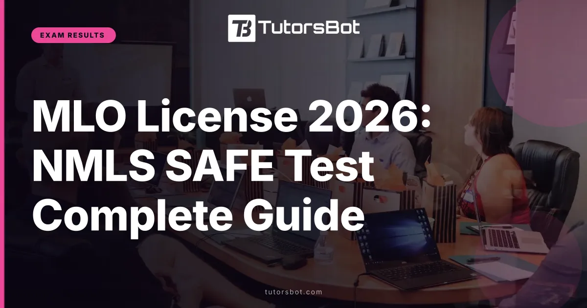 MLO License 2026: NMLS SAFE Test Complete Guide