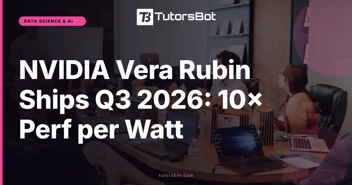 NVIDIA Vera Rubin Ships Q3 2026: 10× Perf per Watt