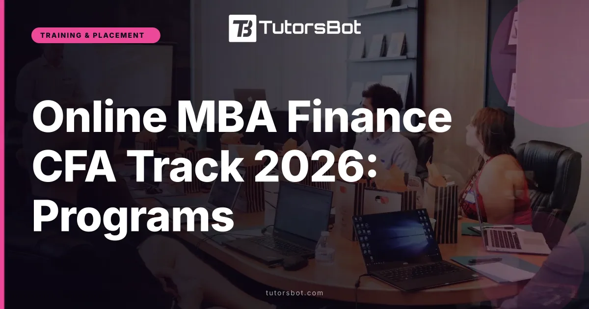 Online MBA Finance CFA Track 2026: Programs
