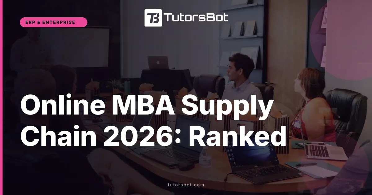 Online MBA Supply Chain 2026: Ranked