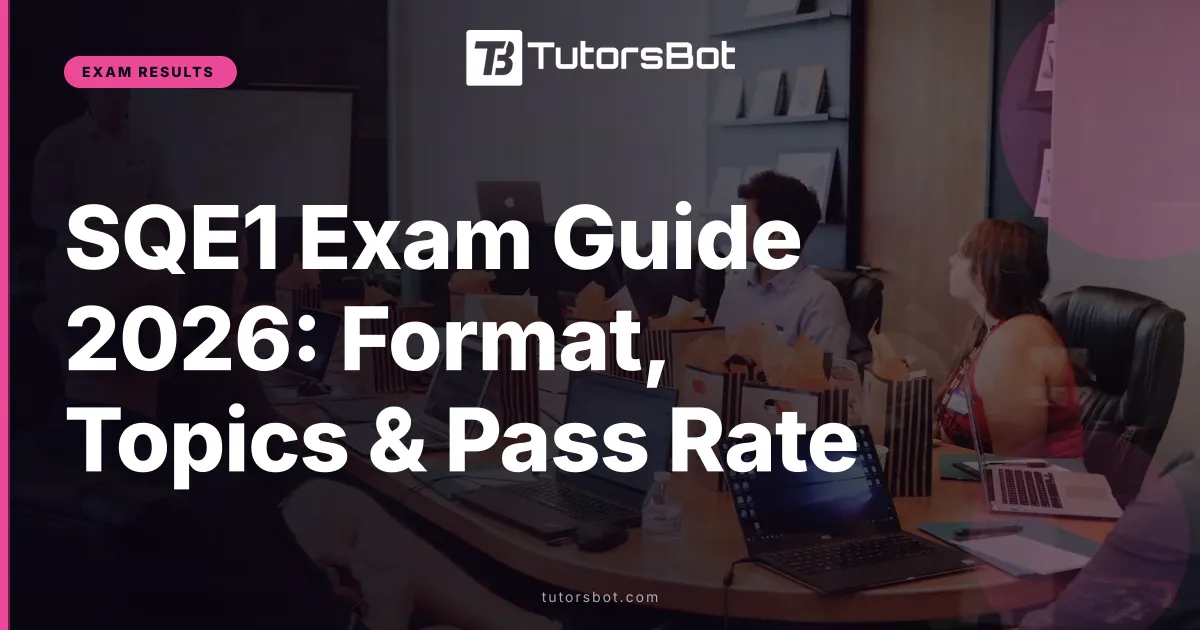 SQE1 Exam Guide 2026: Format, Topics & Pass Rate