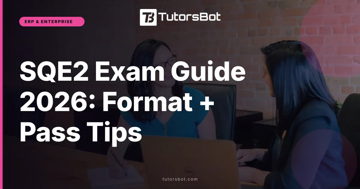 SQE2 Exam Guide 2026: Format + Pass Tips