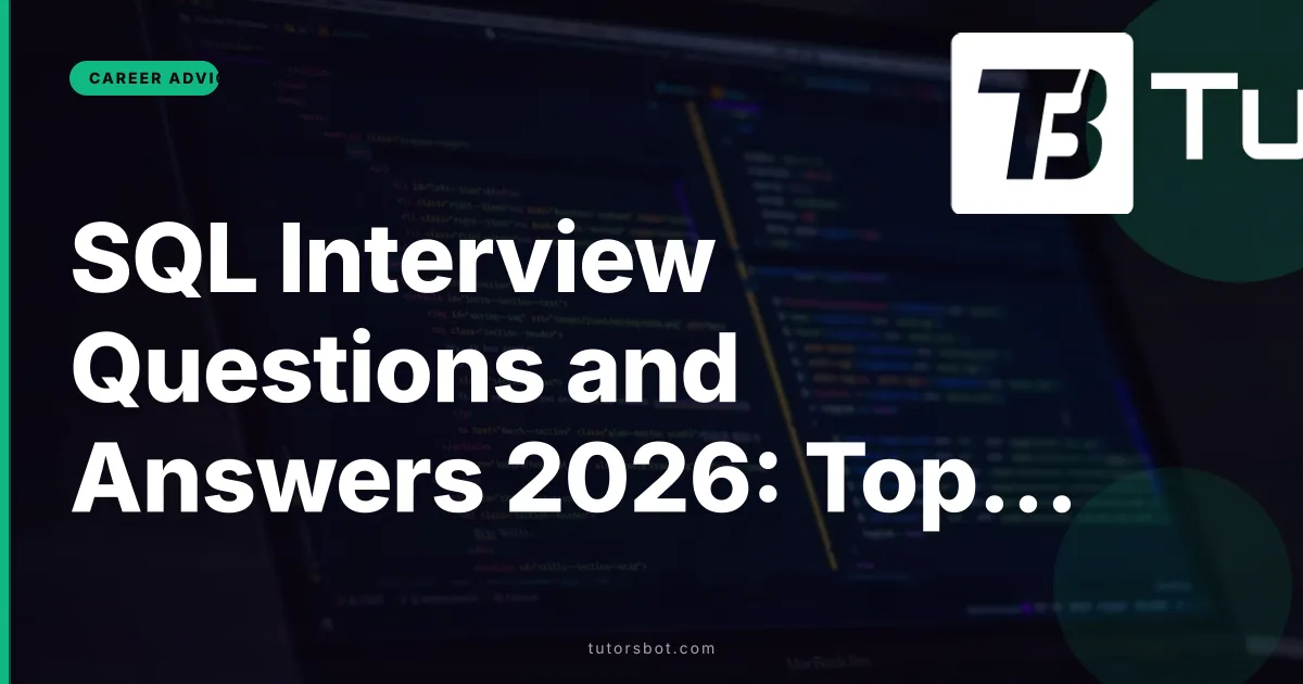 SQL Interview Questions and Answers 2026: Top 40 for Freshers & Experienced