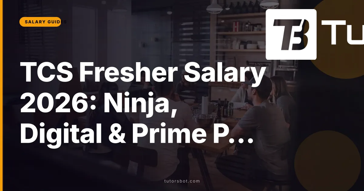 TCS Fresher Salary 2026: Ninja, Digital & Prime Package | TutorsBot