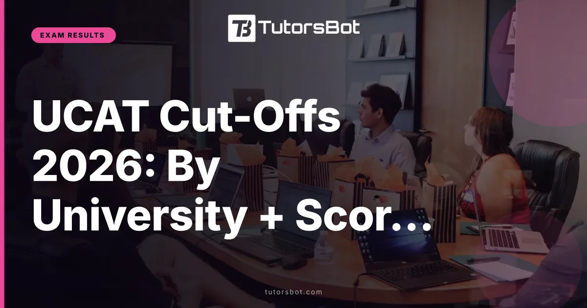 UCAT Cut-Offs 2026: By University + Score Bands