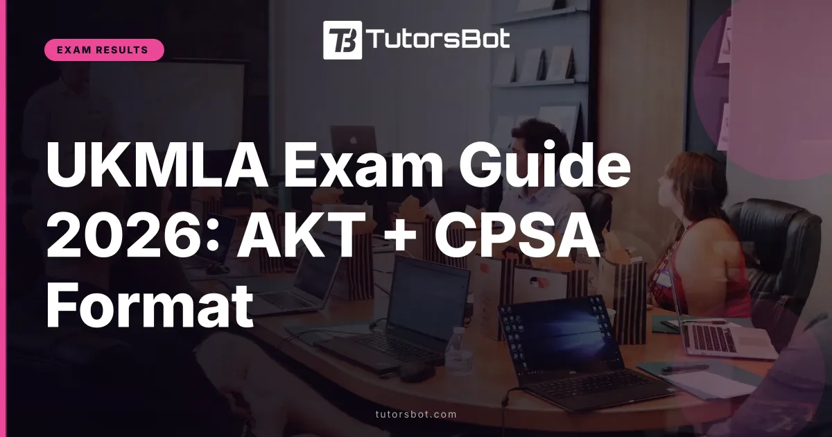 UKMLA Exam Guide 2026: AKT + CPSA Format