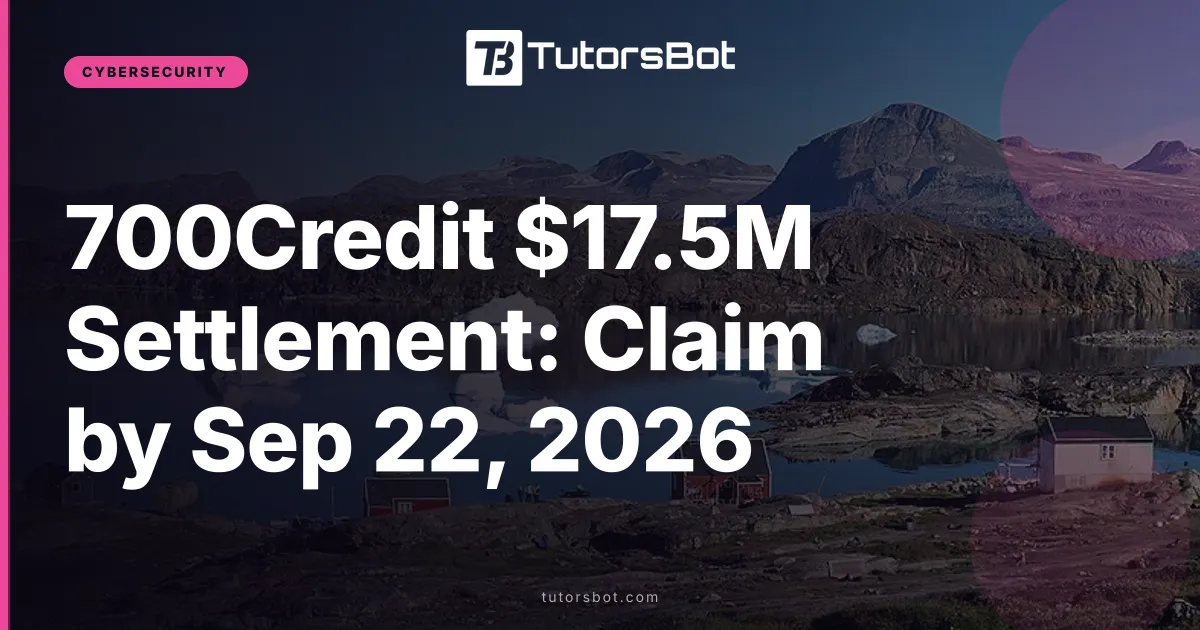 700Credit $17.5M Settlement: Claim by Sep 22, 2026