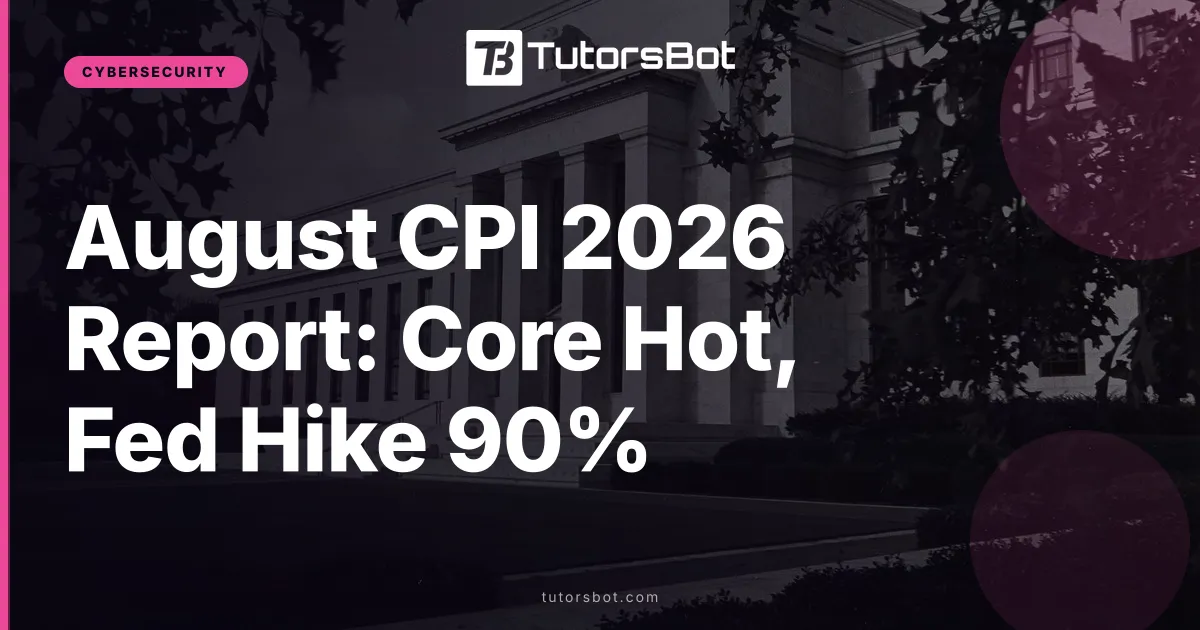 August CPI 2026 Report: Core Hot, Fed Hike 90%