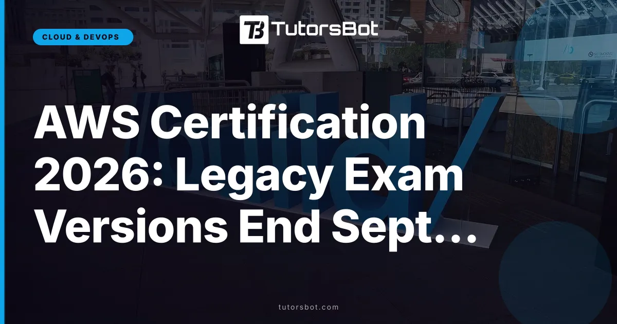 AWS Certification 2026: Legacy Exam Versions End Sept 30