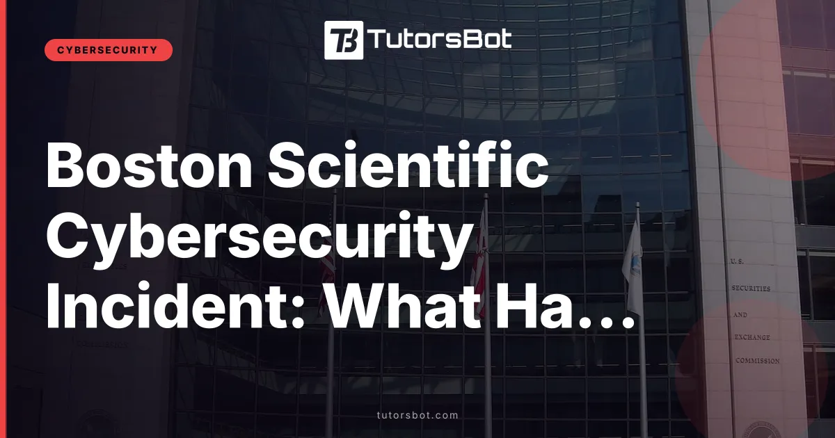 Boston Scientific Cybersecurity Incident: What Happened