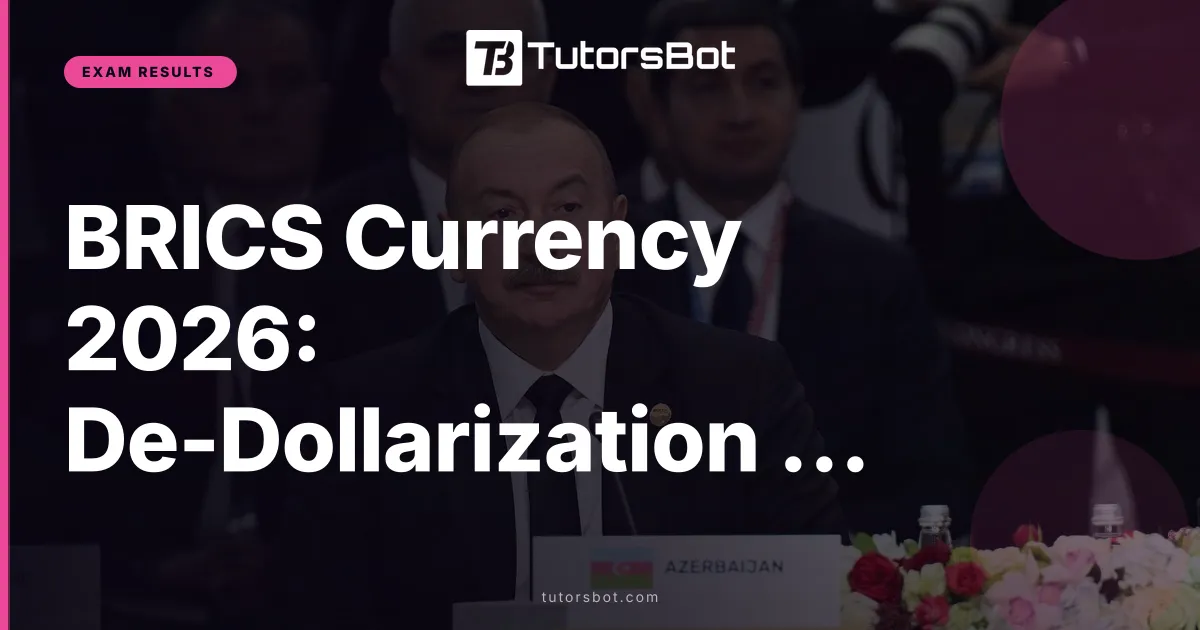 BRICS Currency 2026: De-Dollarization Plan