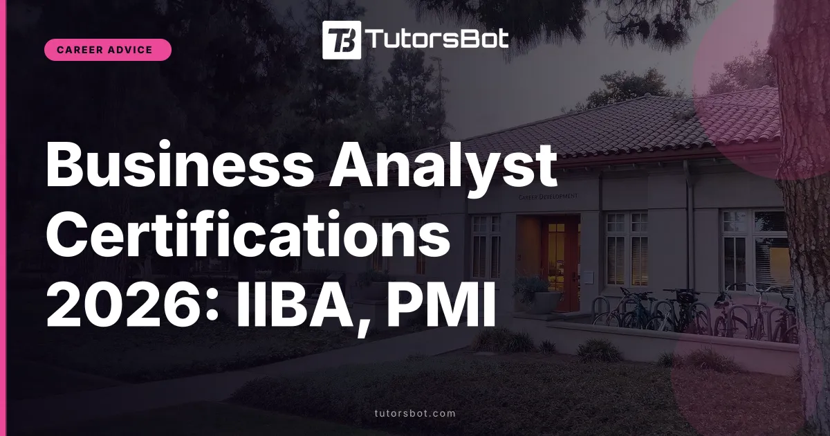 Business Analyst Certifications 2026: IIBA, PMI