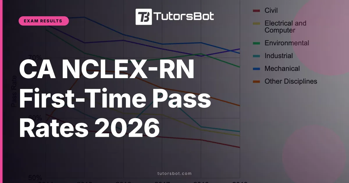 CA NCLEX-RN First-Time Pass Rates 2026