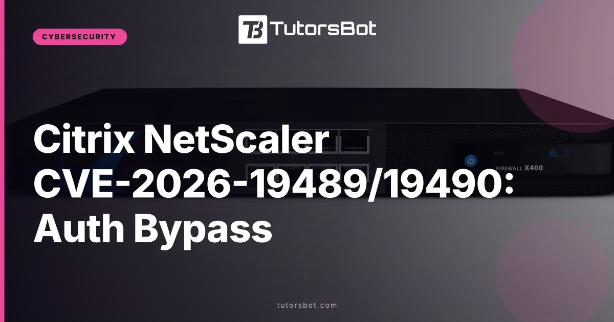 Citrix NetScaler CVE-2026-19489/19490: Auth Bypass