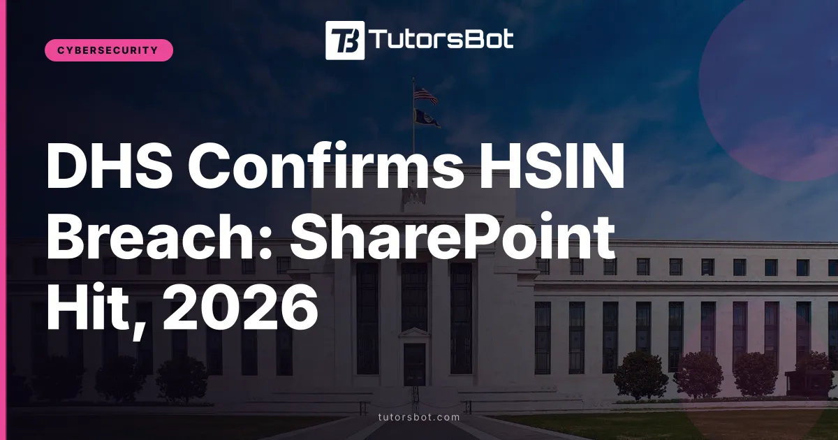 DHS Confirms HSIN Breach: SharePoint Hit, 2026