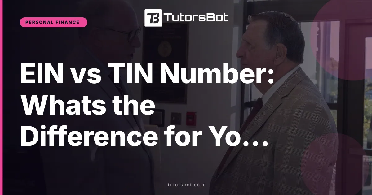 EIN vs TIN Number: Whats the Difference for Your Business