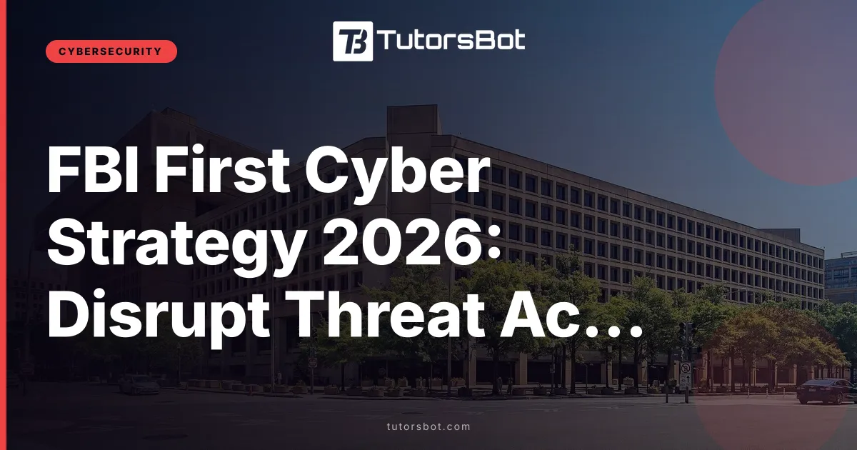 FBI First Cyber Strategy 2026: Disrupt Threat Actors