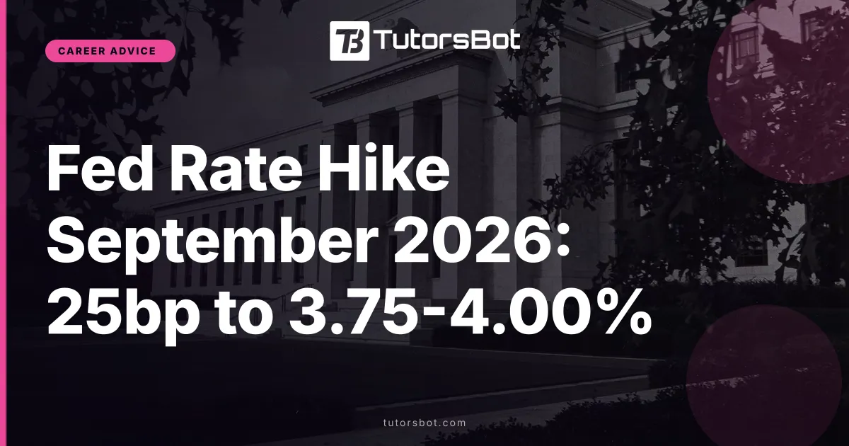 Fed Rate Hike September 2026: 25bp to 3.75-4.00%