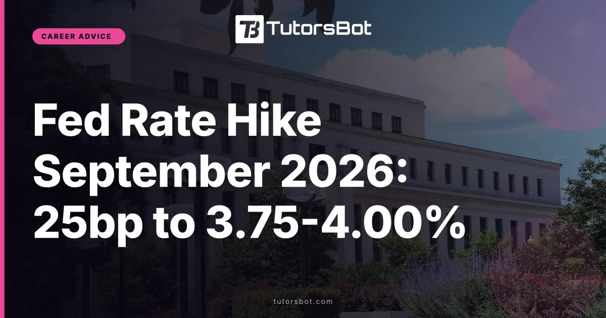 Fed Rate Hike September 2026: 25bp to 3.75-4.00%