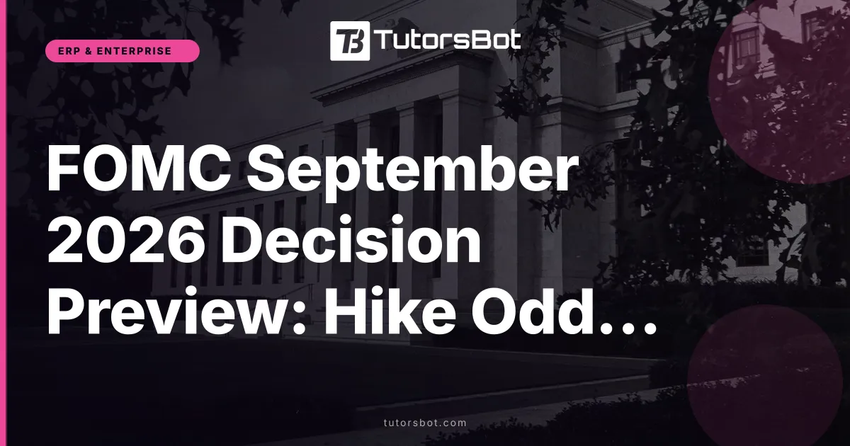 FOMC September 2026 Decision Preview: Hike Odds at 83-90%