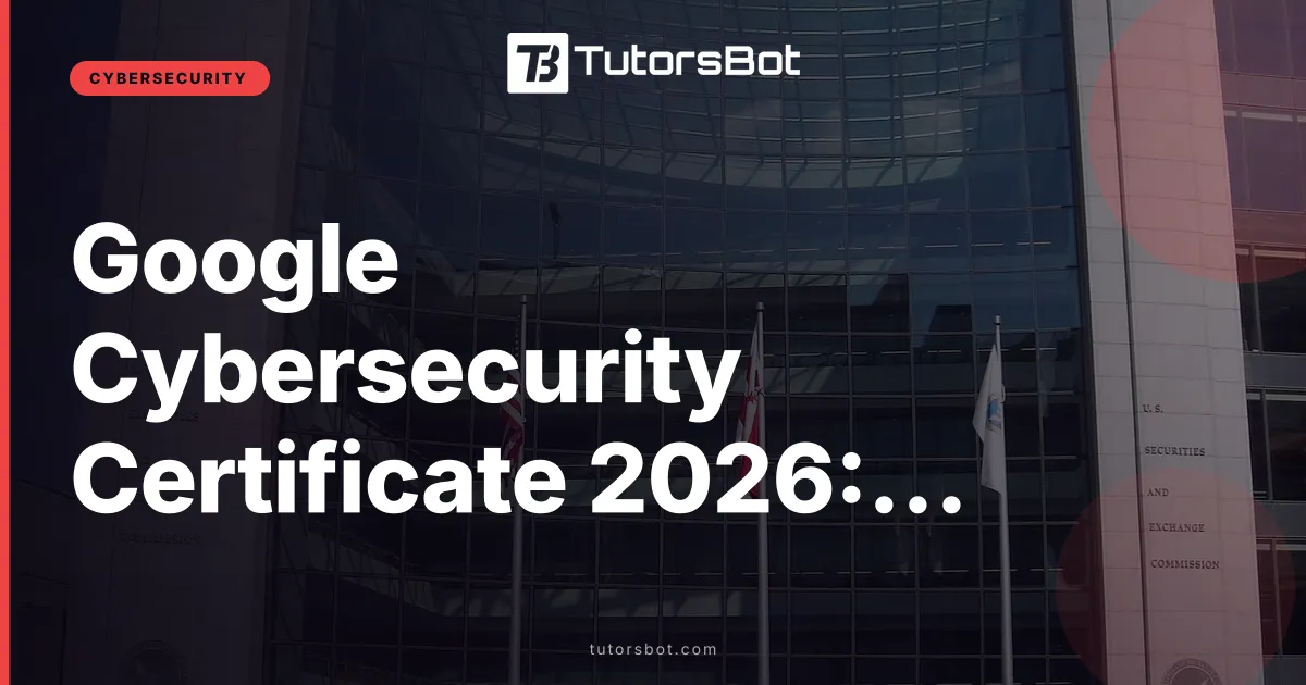 Google Cybersecurity Certificate 2026: Complete Guide