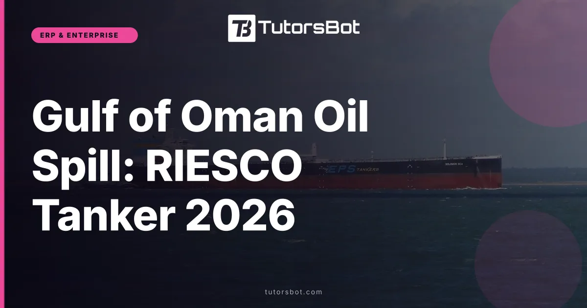 Gulf of Oman Oil Spill: RIESCO Tanker 2026