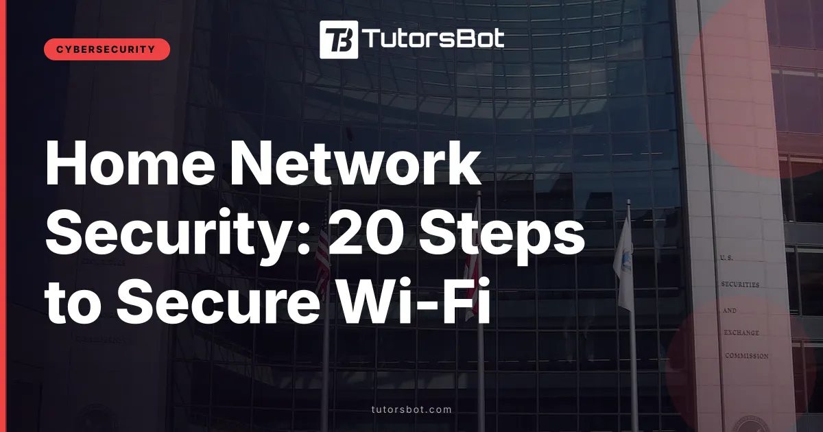 Home Network Security: 20 Steps to Secure Wi-Fi