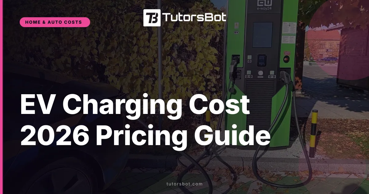 EV Charging Cost 2026 Pricing Guide