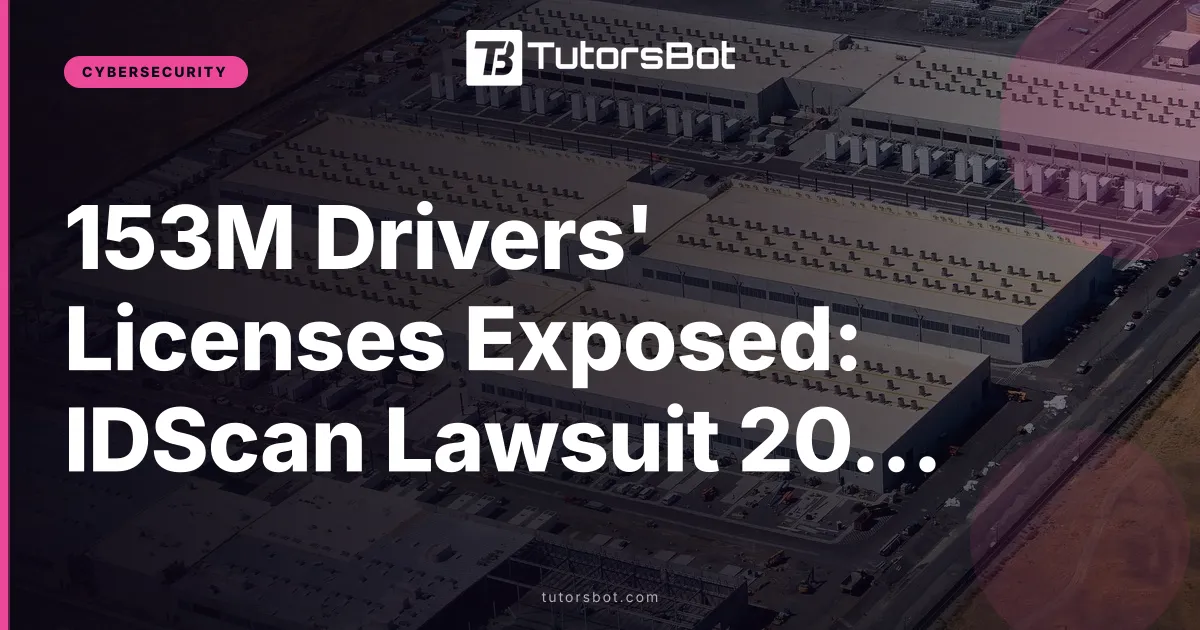 153M Drivers' Licenses Exposed: IDScan Lawsuit 2026