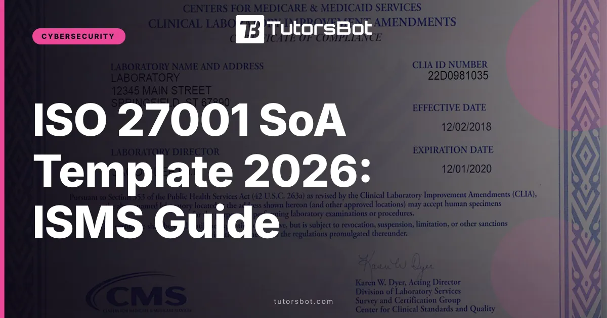 ISO 27001 SoA Template 2026: ISMS Guide