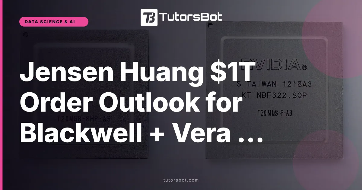 Jensen Huang $1T Order Outlook for Blackwell + Vera Rubin