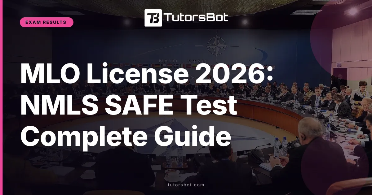 MLO License 2026: NMLS SAFE Test Complete Guide