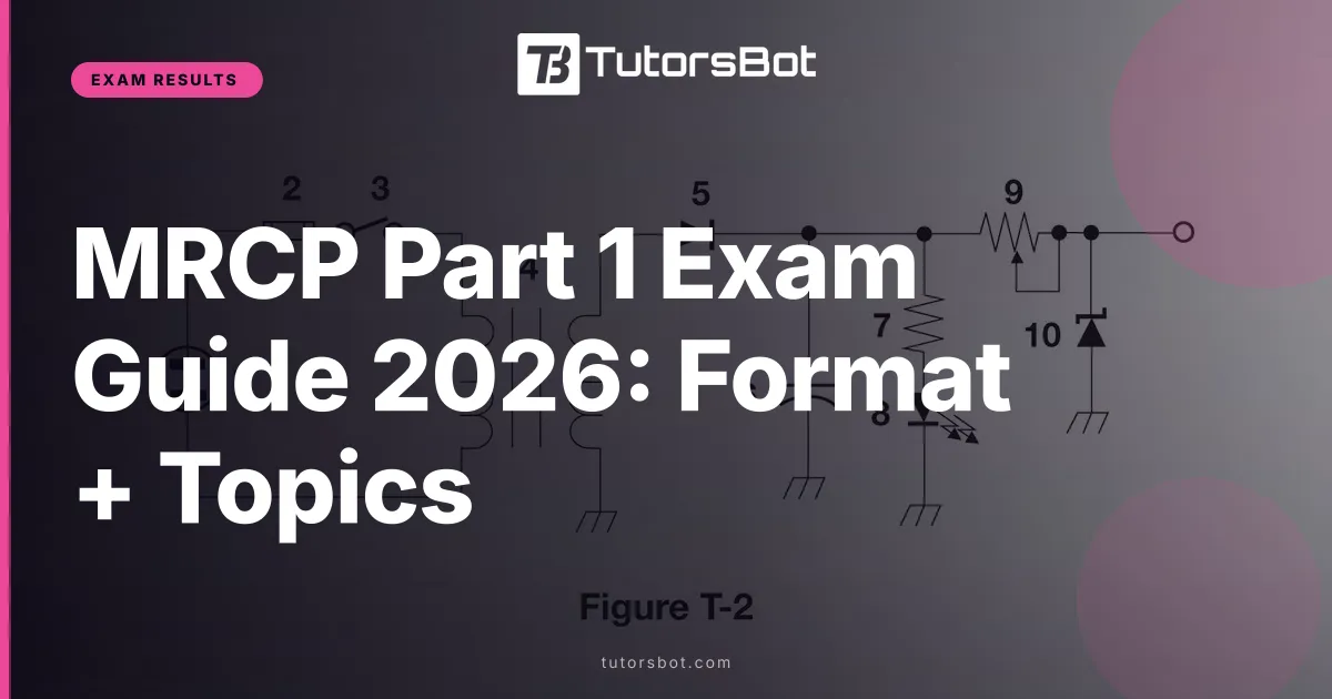 MRCP Part 1 Exam Guide 2026: Format + Topics