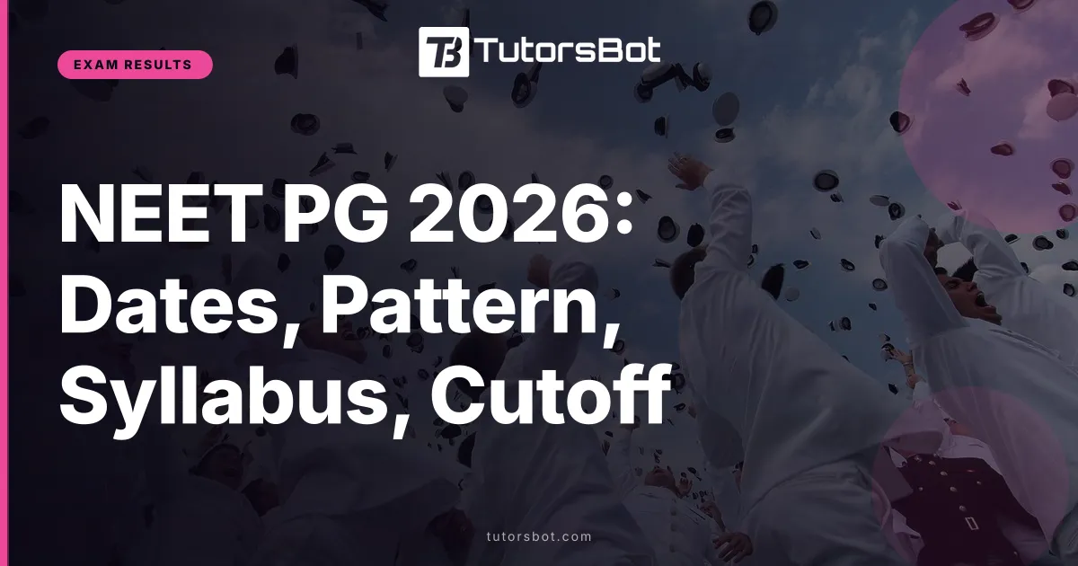 NEET PG 2026: Dates, Pattern, Syllabus, Cutoff