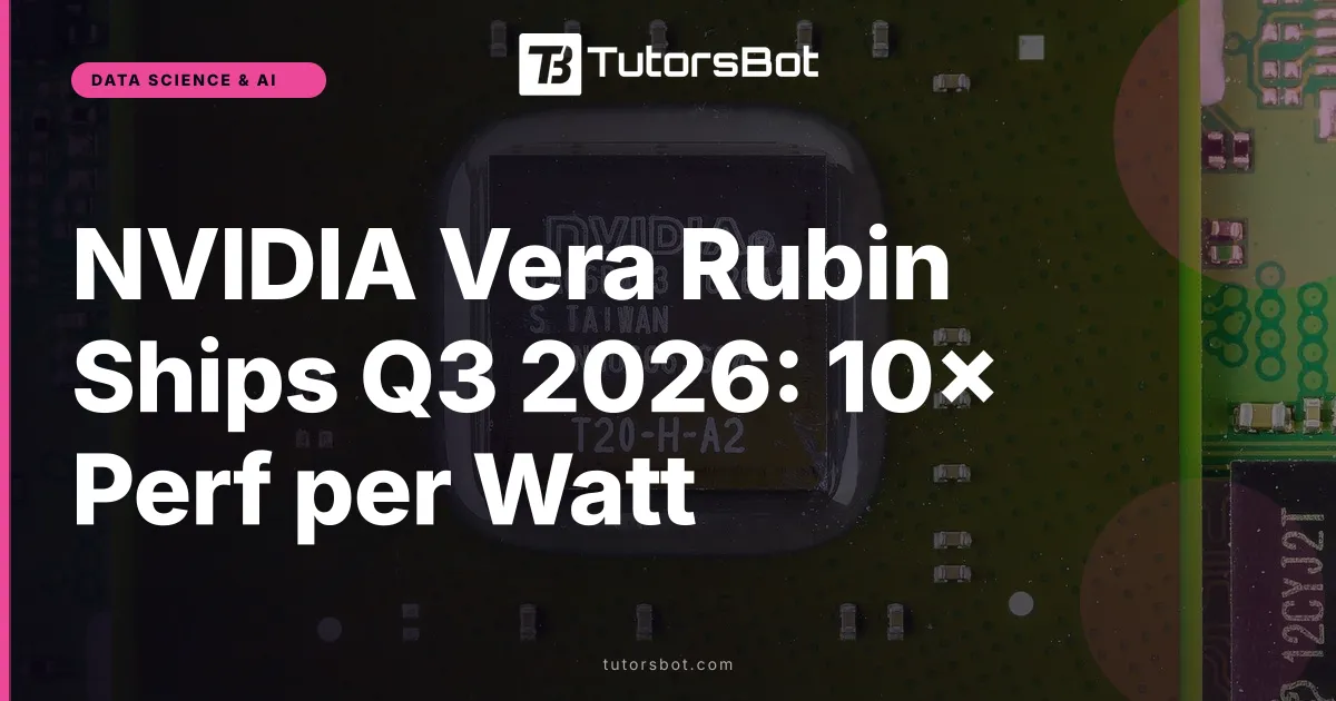 NVIDIA Vera Rubin Ships Q3 2026: 10× Perf per Watt