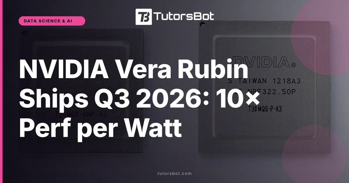 NVIDIA Vera Rubin Ships Q3 2026: 10× Perf per Watt