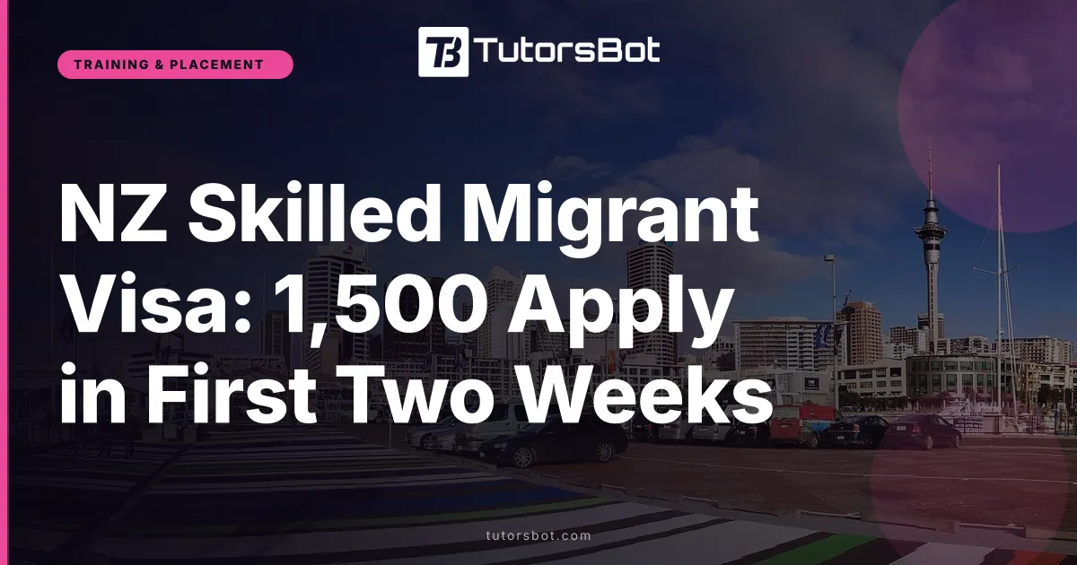 NZ Skilled Migrant Visa: 1,500 Apply in First Two Weeks